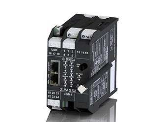 意大利Seneca IEC 61131控制器、斯特拉顿集成开发环境、集成输入/输出的虚拟专用网路由器、全球定位系统接收器和3G+(*)调制解调器Z-PASS2-S